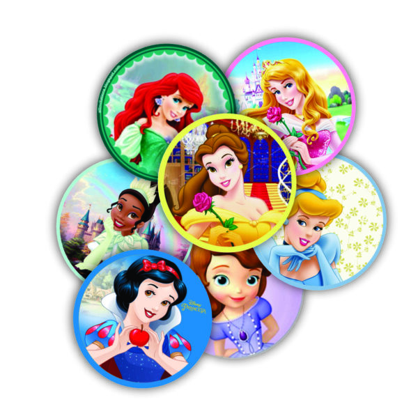 Princesas <br> Unidade    (Grande -3,5 cm)