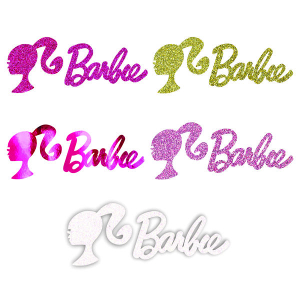 Barbie - Aplique de Glitter (PAR)