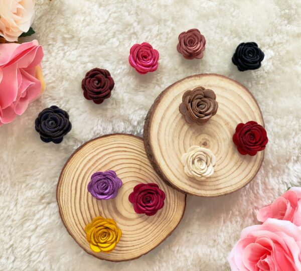 Aplique de Rosas <br>5,5 x 5,3 cm - Unidade <br>